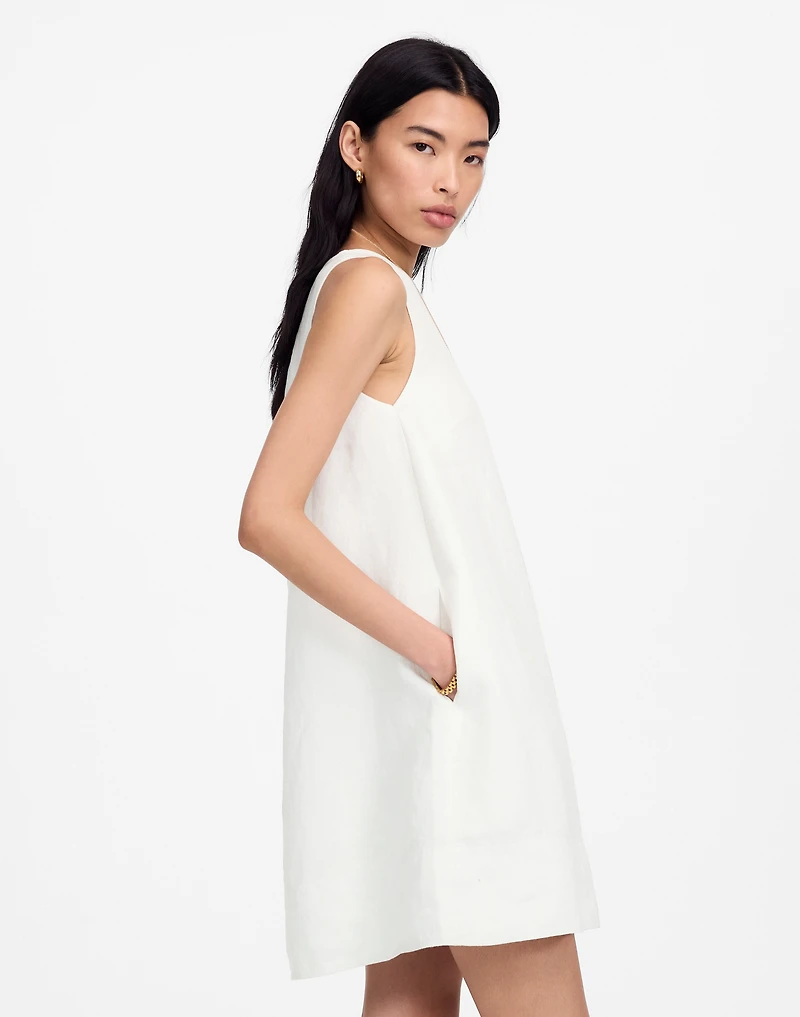 Mini Shift Dress in Linen | Madewell