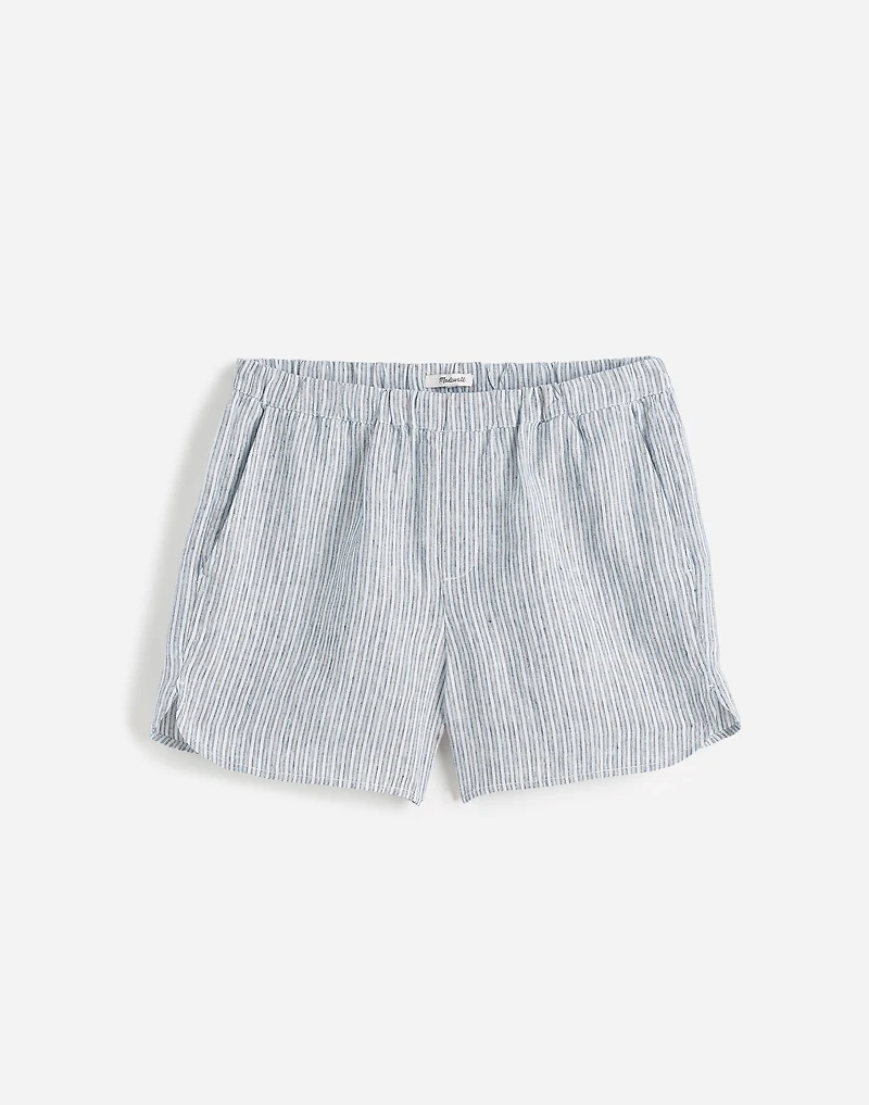 Curved Hem Pull-On Shorts 100% Linen | Madewell
