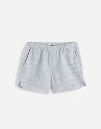 Curved Hem Pull-On Shorts in 100% Linen | Madewell