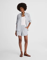 Curved Hem Pull-On Shorts 100% Linen | Madewell