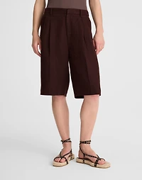 Relaxed Pleated Trouser Shorts 100% Linen | Madewell