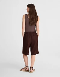 Relaxed Pleated Trouser Shorts 100% Linen | Madewell