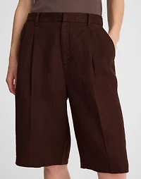 Relaxed Pleated Trouser Shorts 100% Linen | Madewell