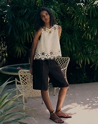 Relaxed Pleated Trouser Shorts 100% Linen | Madewell