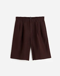Relaxed Pleated Trouser Shorts 100% Linen | Madewell