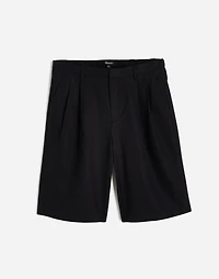 Relaxed Pleated Trouser Shorts in Drapey Twill | Madewell