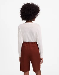 Relaxed Pleated Trouser Shorts Drapey Twill | Madewell