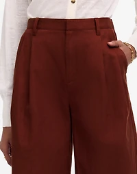 Relaxed Pleated Trouser Shorts Drapey Twill | Madewell