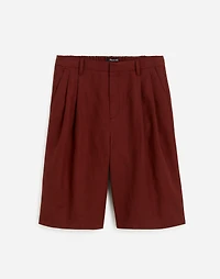 Relaxed Pleated Trouser Shorts Drapey Twill | Madewell