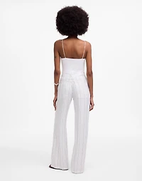 The Zoe Relaxed Wide Pant 100% Linen | Madewell