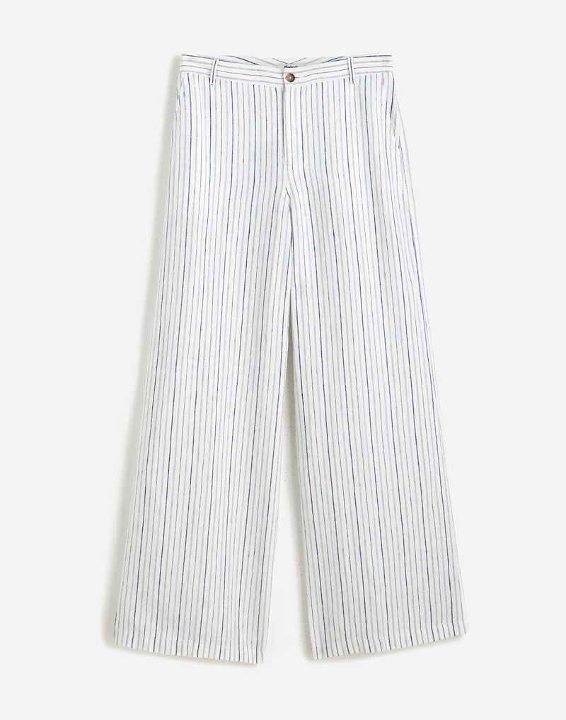 The Zoe Relaxed Wide Pant 100% Linen | Madewell