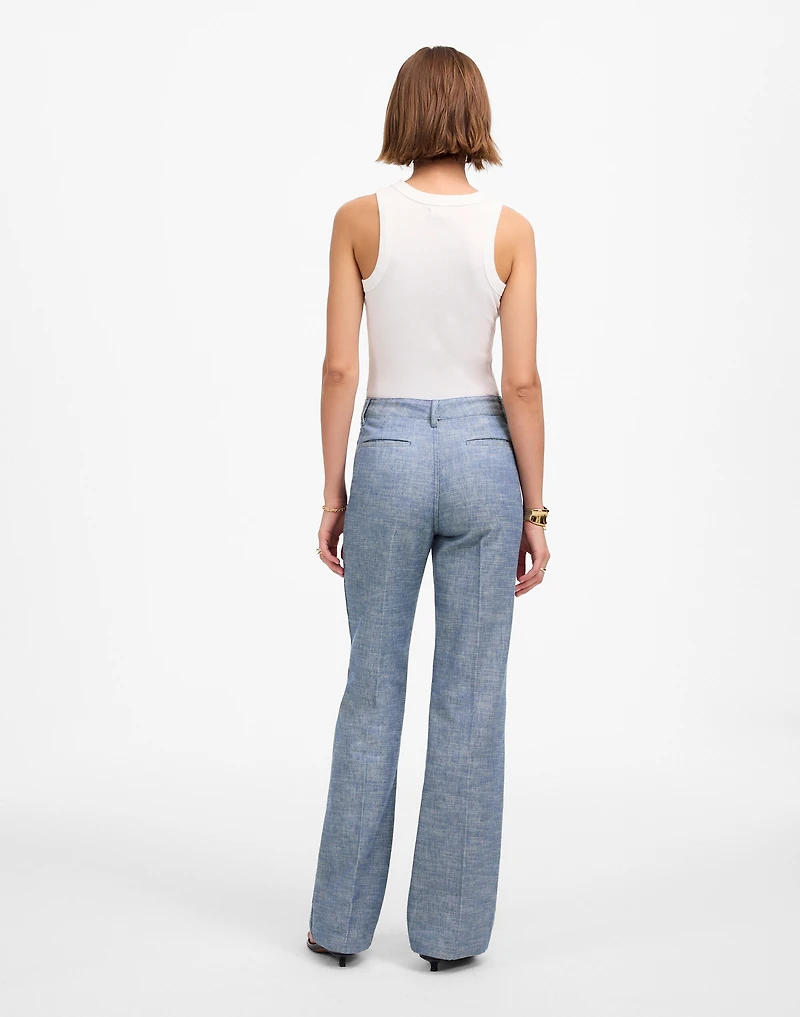 Straight-Flare Trouser Pants Cotton Blend | Madewell