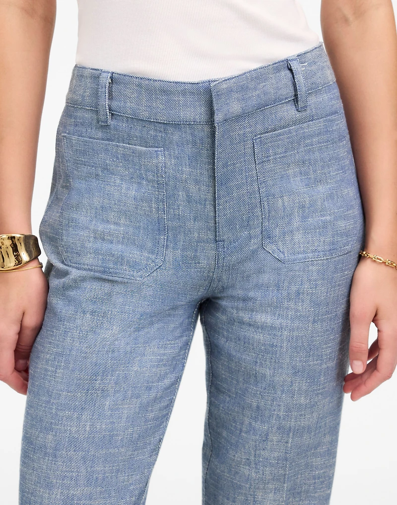 Straight-Flare Trouser Pants Cotton Blend | Madewell