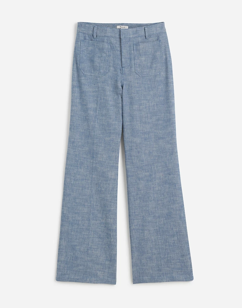 Straight-Flare Trouser Pants Cotton Blend | Madewell