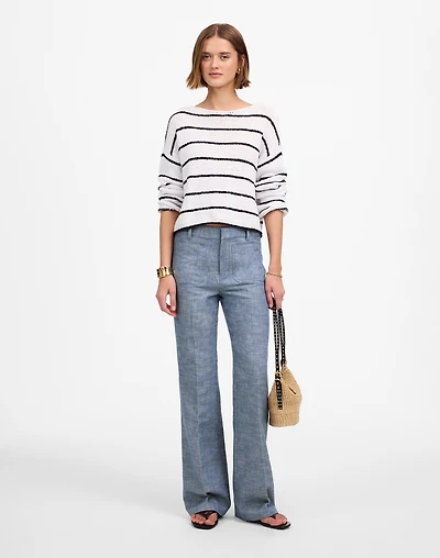 Straight-Flare Trouser Pants Cotton Blend | Madewell