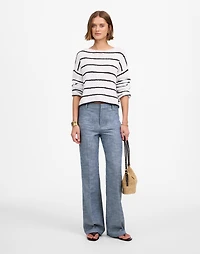 Straight-Flare Trouser Pants Cotton Blend | Madewell