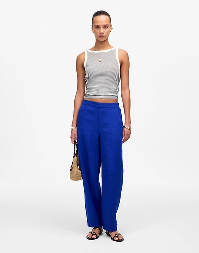 Pull-On Barrel Pants 100% Linen | Madewell