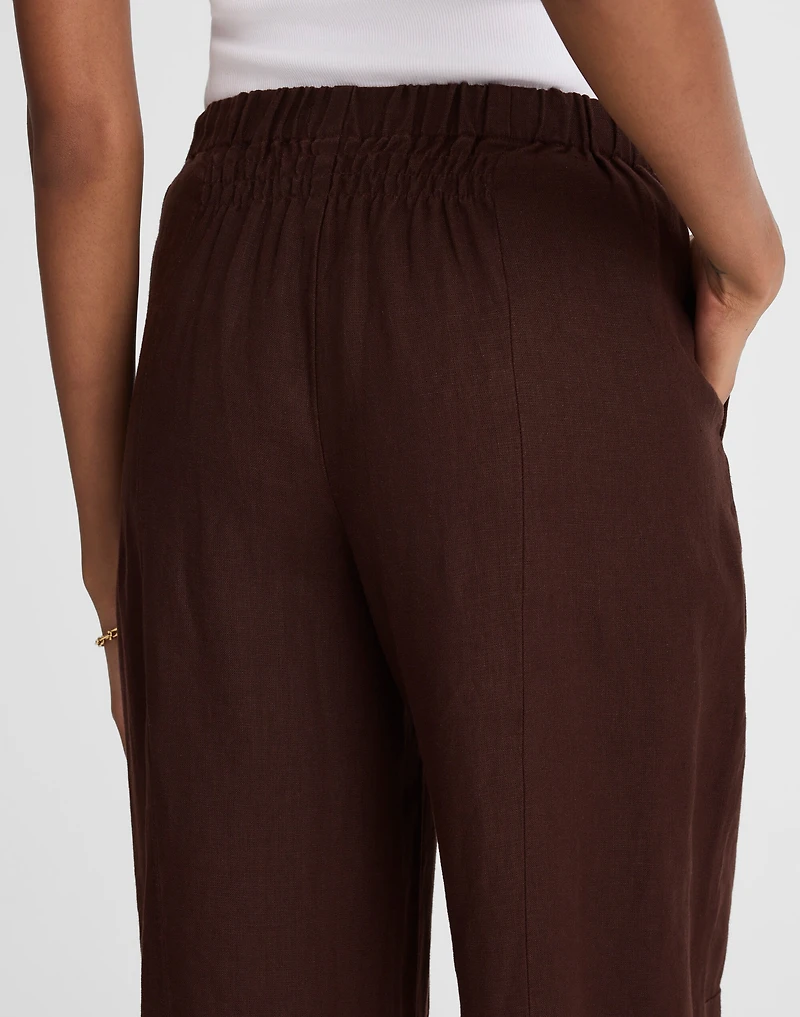 Pull-On Barrel Pants 100% Linen | Madewell