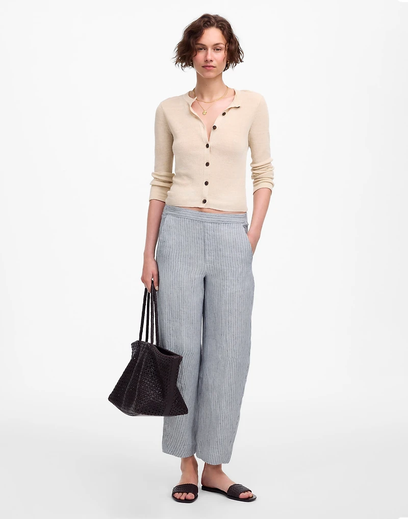 Pull-On Barrel Pants 100% Linen | Madewell