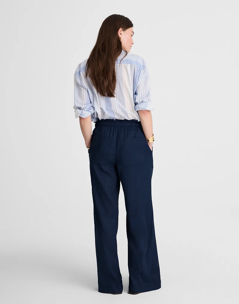 Raw-Edge Drawstring Pant | Madewell