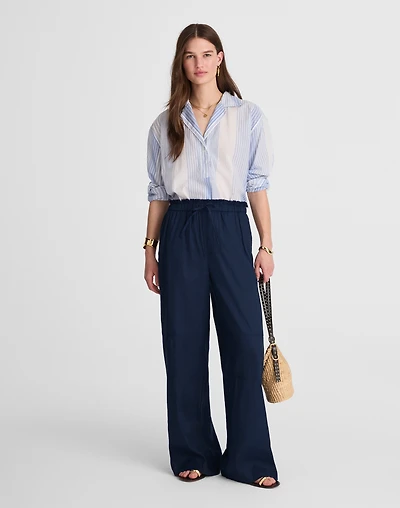 Raw-Edge Drawstring Pant | Madewell