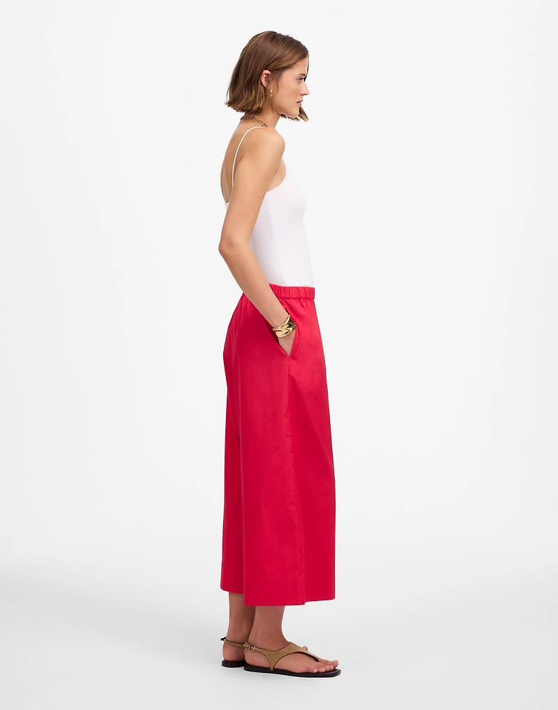 Pull-On Culottes in Cotton Poplin | Madewell
