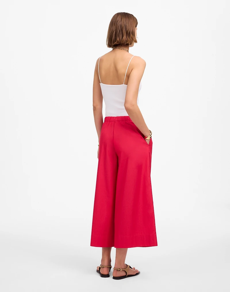Pull-On Culottes in Cotton Poplin | Madewell