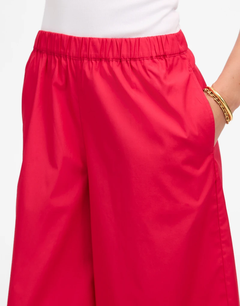 Pull-On Culottes in Cotton Poplin | Madewell