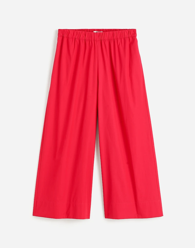 Pull-On Culottes in Cotton Poplin | Madewell