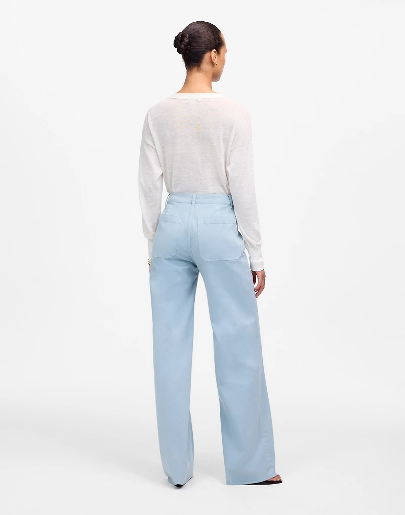 The Emmett Wide-Leg Pant: Patch Pocket Edition | Madewell