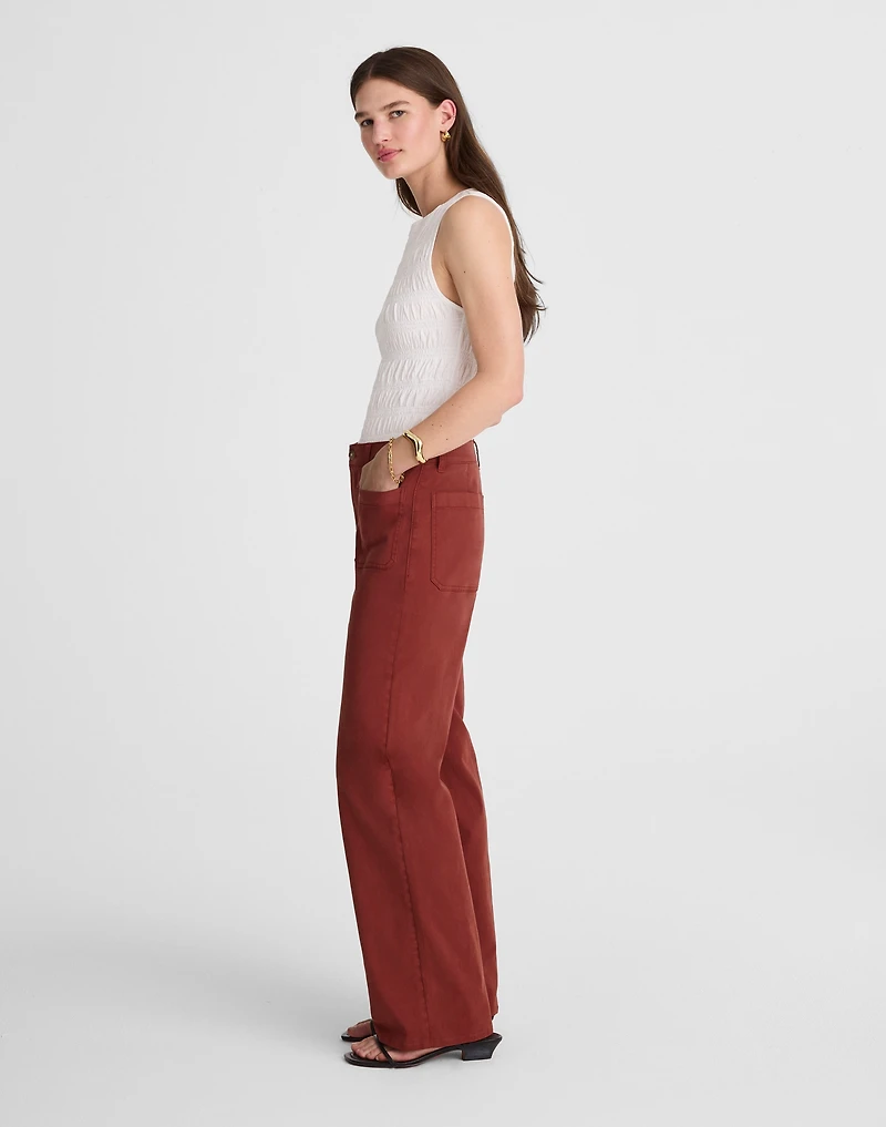 The Emmett Wide-Leg Pant: Patch Pocket Edition | Madewell