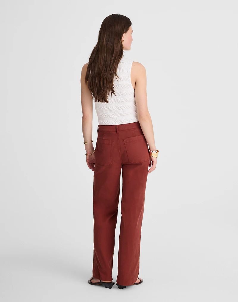The Emmett Wide-Leg Pant: Patch Pocket Edition | Madewell