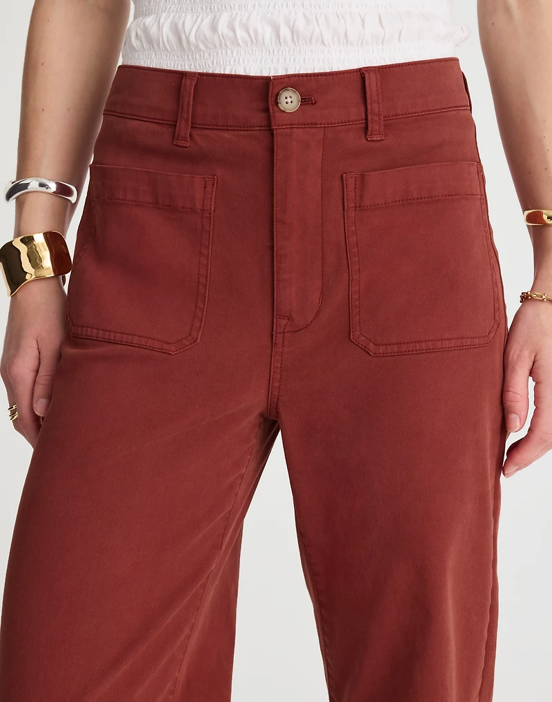 The Emmett Wide-Leg Pant: Patch Pocket Edition | Madewell