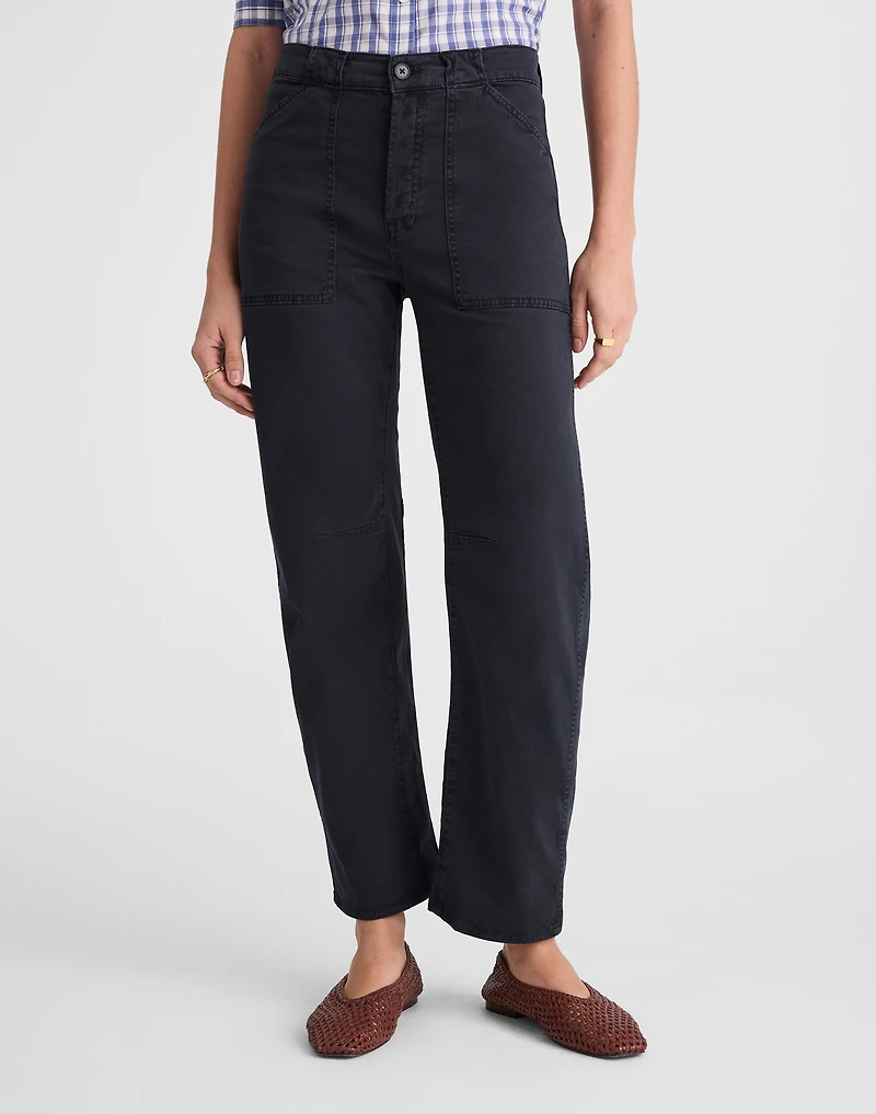 The Darted Barrel-Leg Utility Pant | Madewell