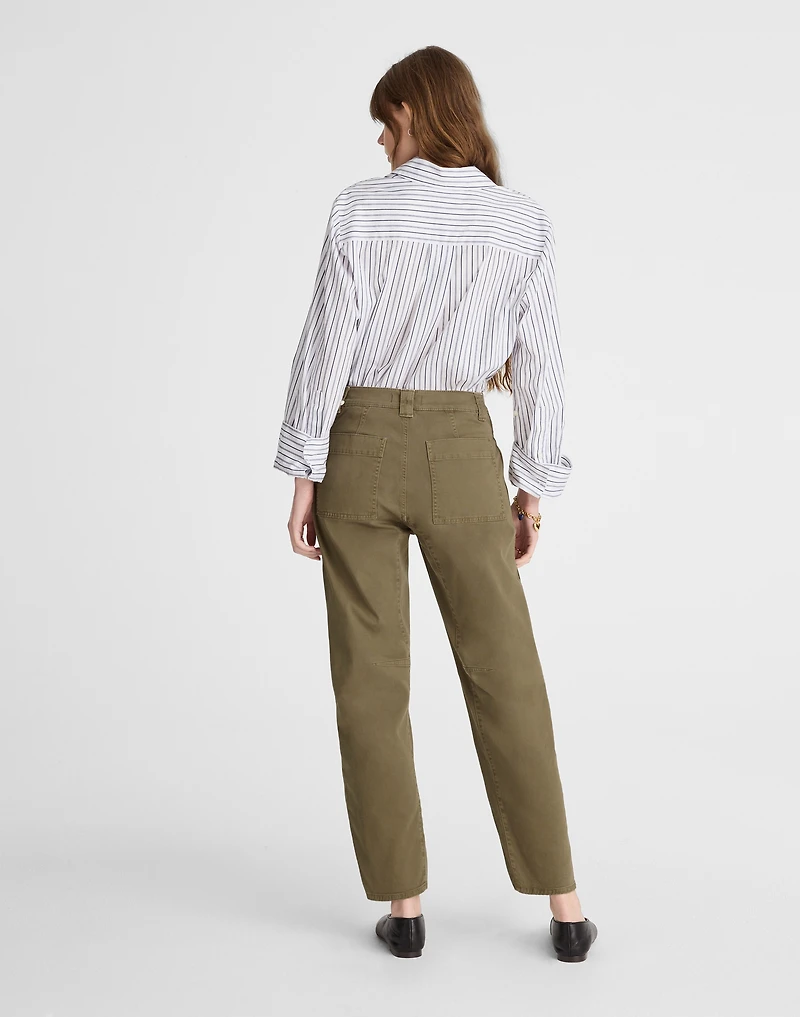 The Darted Barrel-Leg Utility Pant | Madewell