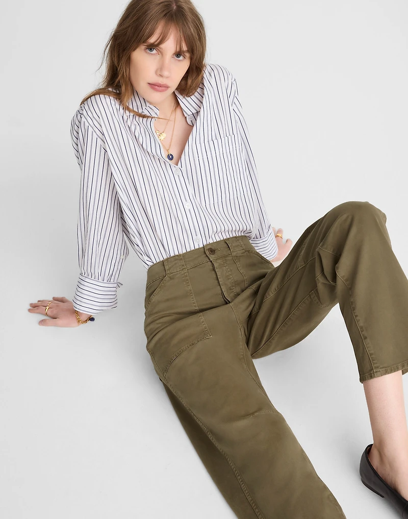 The Darted Barrel-Leg Utility Pant | Madewell