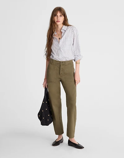 The Darted Barrel-Leg Utility Pant | Madewell