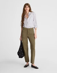The Darted Barrel-Leg Utility Pant | Madewell