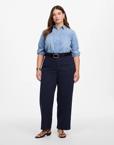 The Plus Emmett Wide-Leg Pant: Patch Pocket Edition | Madewell
