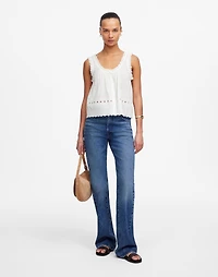 Embroidered Scalloped Tank | Madewell
