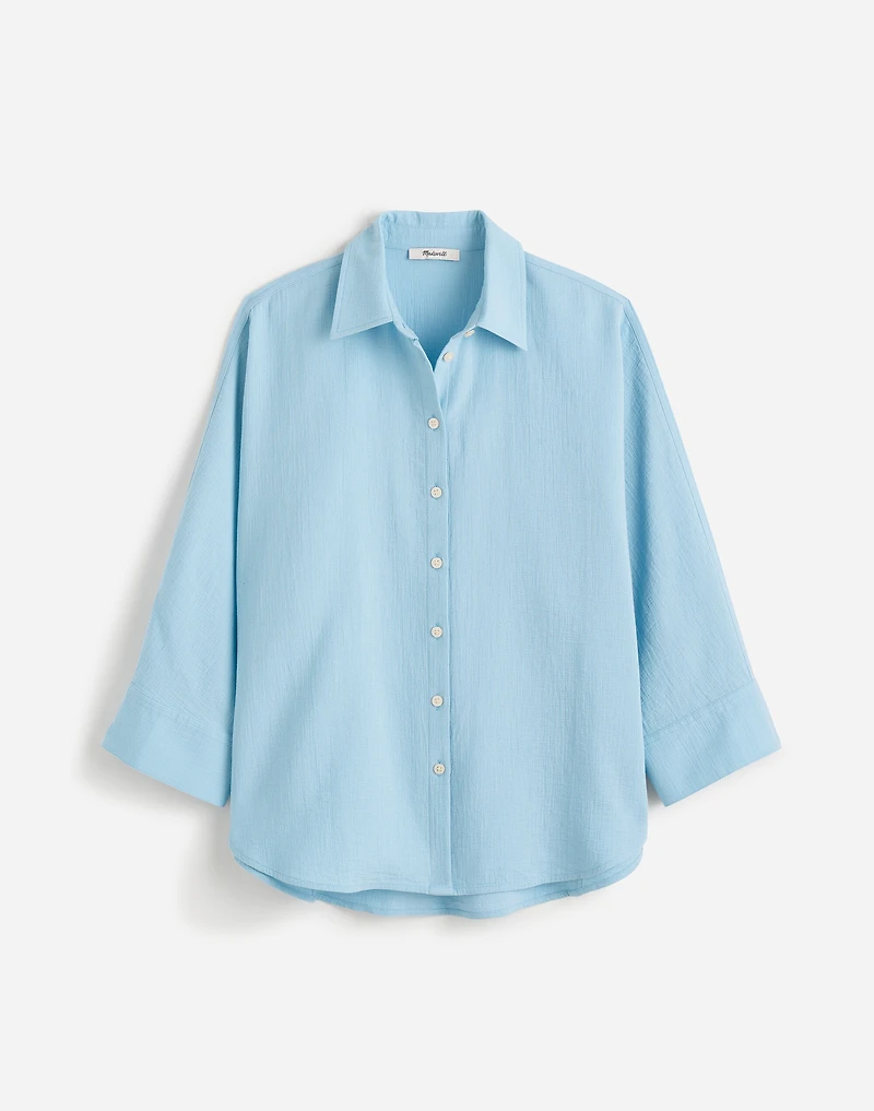 Cotton Double-Gauze Oversized Shirt | Madewell