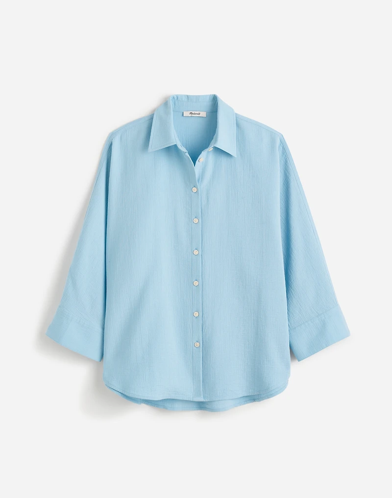 Cotton Double-Gauze Oversized Shirt | Madewell