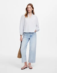 Ruffled Popover Top Stripe | Madewell