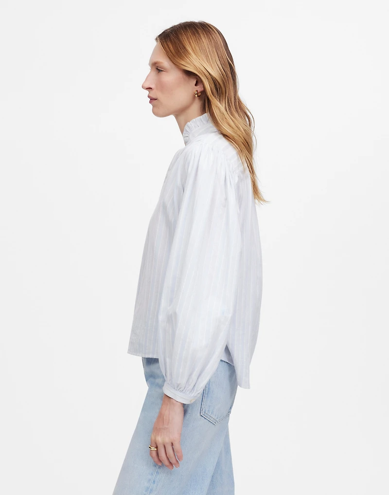 Ruffled Popover Top Stripe | Madewell