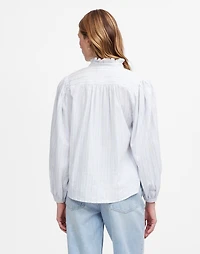 Ruffled Popover Top Stripe | Madewell