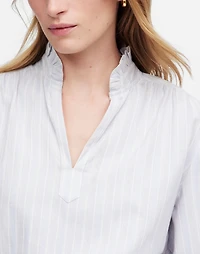 Ruffled Popover Top Stripe | Madewell