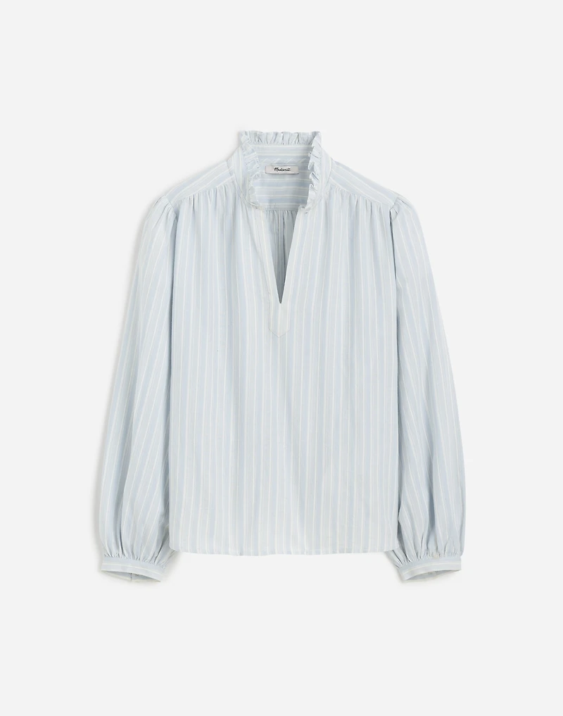 Ruffled Popover Top Stripe | Madewell