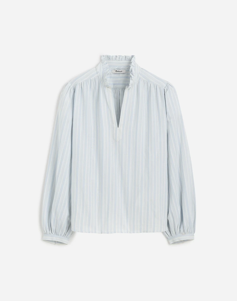 Ruffled Popover Top Stripe | Madewell