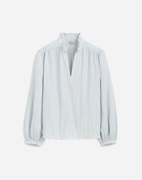Ruffled Popover Top Stripe | Madewell