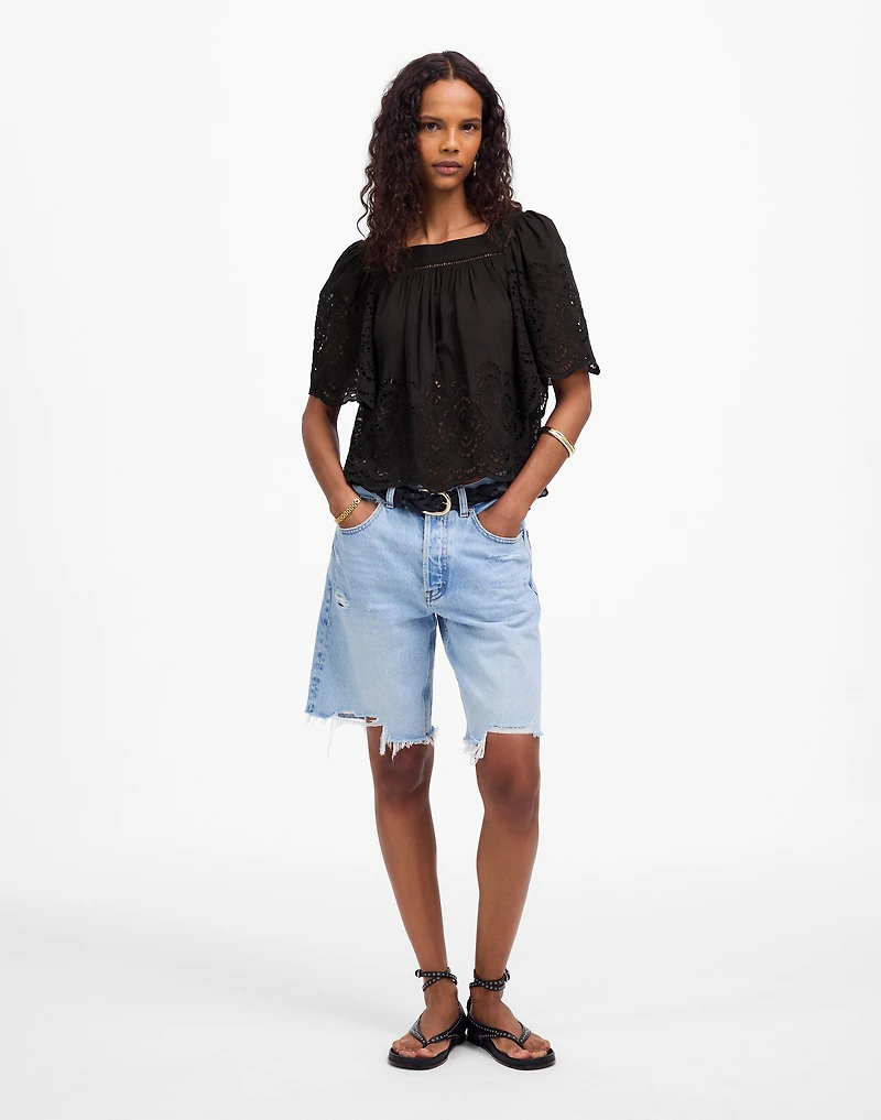 Flutter-Sleeve Top | Madewell
